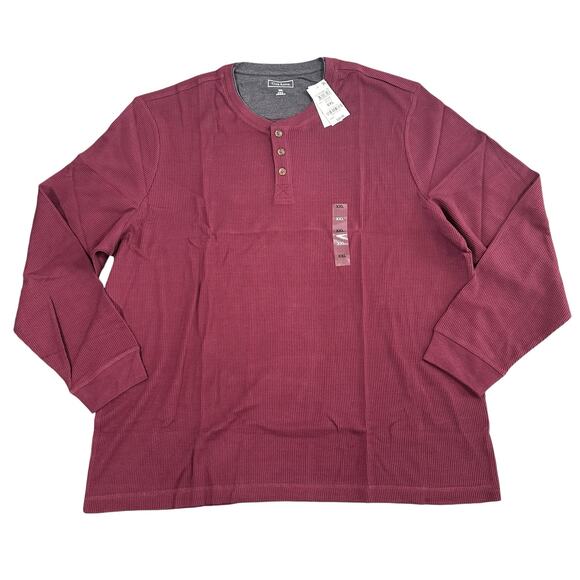 Club Room Men's Thermal Henley Shirt Size XXL - Picture 2 of 5